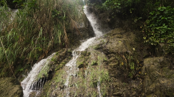 Beautiful Tropical Waterfall