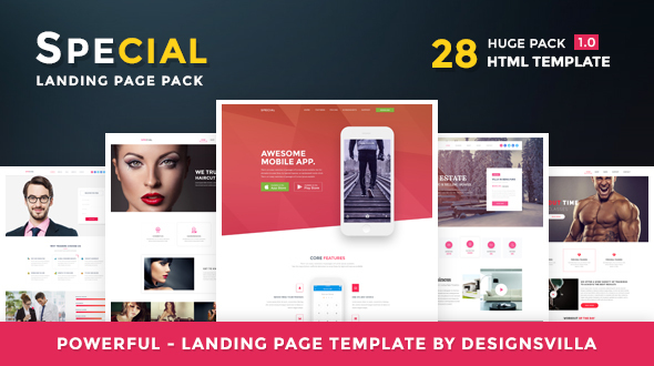Special - Landing Page HTML Pack