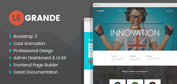 LeGrande - Corporate PSD Template