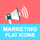20 Flat Digital Marketing Icons - GraphicRiver Item for Sale