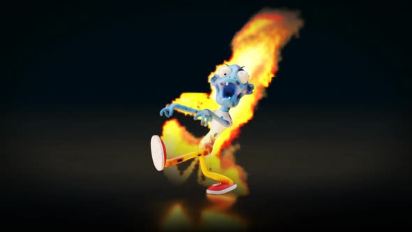 Zombie on Fire alt