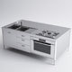 Alpes Inox Kitchen Island - 3DOcean Item for Sale