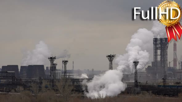 Atmospheric Air Pollution From Industrial Smoke