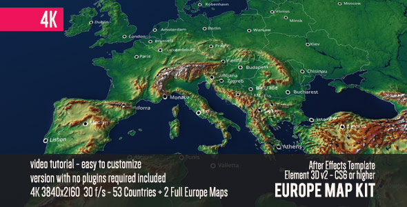 Europe Map Kit