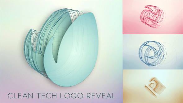 Clean Tech 3D Logo Reveal