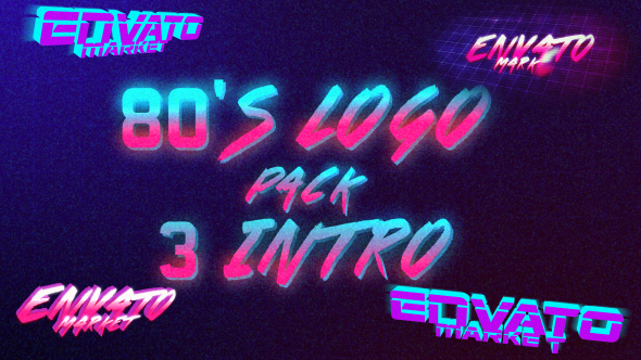80's Logo Intro Pack 3 in 1 alt