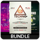 Techno - Flyers Bundle [Vol.02] - GraphicRiver Item for Sale