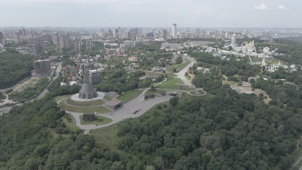 Aerial View of Kyiv By Day. Ukraine