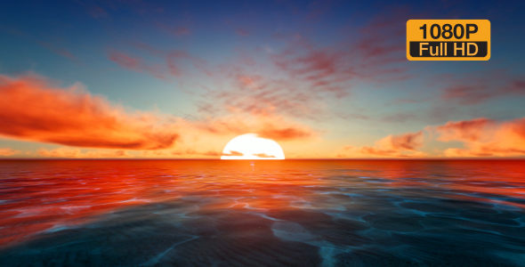 Sunset Ocean and Time-lapse Sky alt