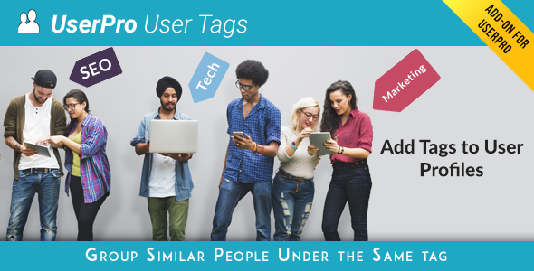 Tags add-on for UserPro