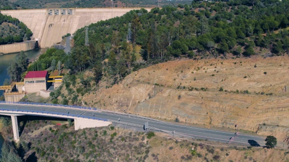 Mountainside Collapsed on the Road