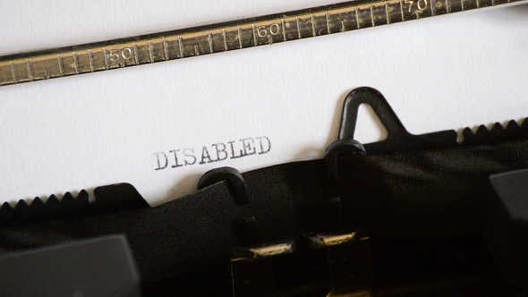 Typing DISABLED with a Old Manual Typewriter