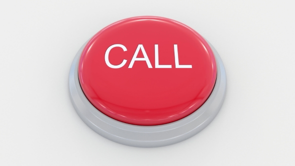 Pushing Big Red Button with Call Inscription