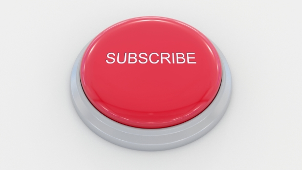 Pushing Big Red Button with Subscribe Inscription