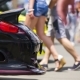 Bumper of a Black Car At Exhibition - VideoHive Item for Sale