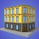 cartoon building 2 low poly - 3DOcean Item for Sale