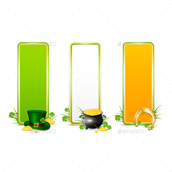 Three Patricks Day Color Banners