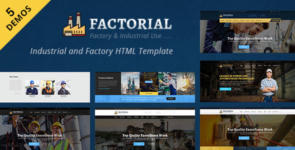 Factorial - Industrial And Engineering HTML Template