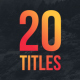 Minimal Titles - VideoHive Item for Sale