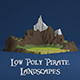 Low Poly Pirate Landscapes - 3DOcean Item for Sale