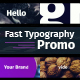 Fast Typography Promo - VideoHive Item for Sale