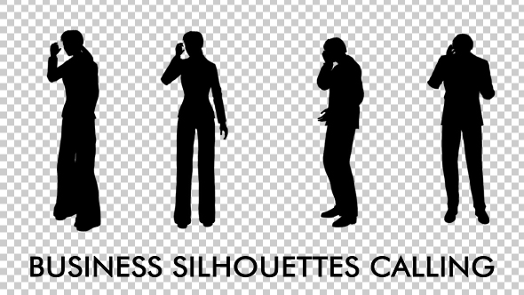Business Silhouettes Calling alt