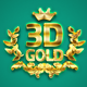 3D Gold Text Effect Photoshop Action - GraphicRiver Item for Sale