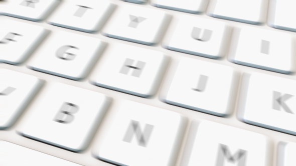 White Computer Keyboard and Red Fund Key alt