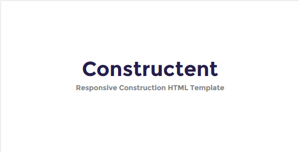 Constructent - Responsive Construction HTML Template