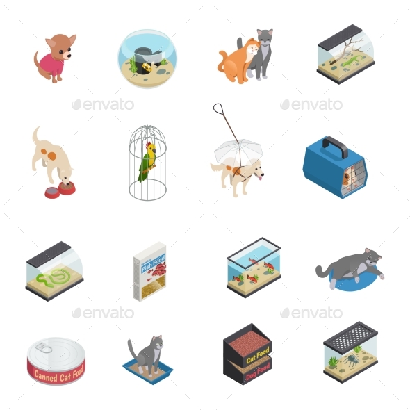 Pet Shop Icons Set