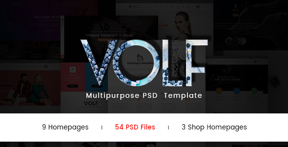 Volf - Creative  Multipurpose PSD Template