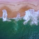 Waves roll on the shore. View from above - VideoHive Item for Sale