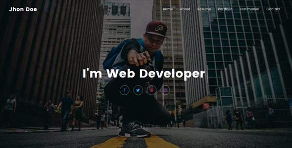 Jhon - Personal Portfolio Template