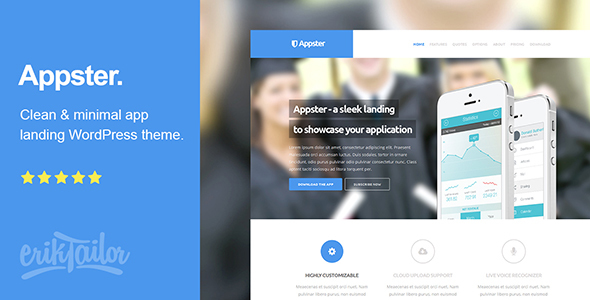 Appster - Ultimatel App Landing Page WordPress Theme