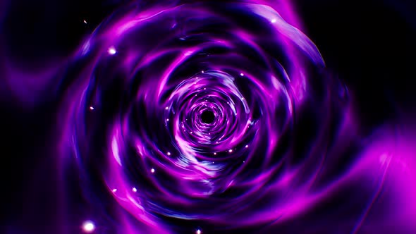 Glittering Swirl Neon Background Loop 4K