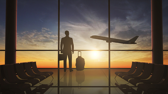 Businessman Waiting In The Airport