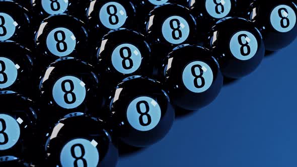 Endless Billiard Balls "Number 8"