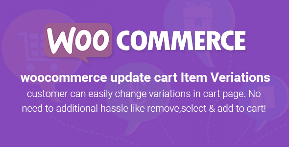 WooCommerce Variant Update On Cart Page