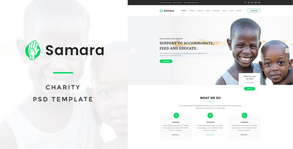 Samara - Charity PSD Template