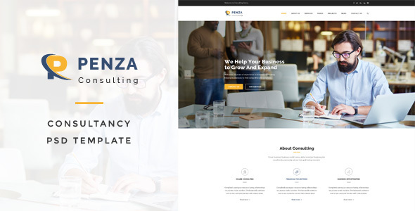 Penza - Consulting PSD Template