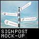 Signpost / Guidepost Mockup - GraphicRiver Item for Sale