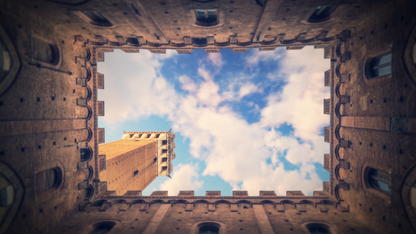 Old Apartment and Sky