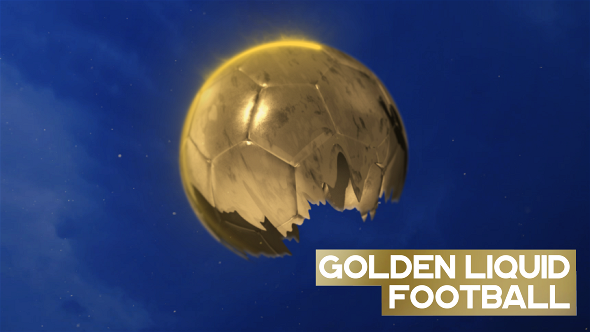 3D Golden Football