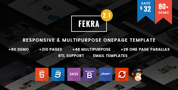 Fekra - Responsive One/Multi Page HTML5 Template