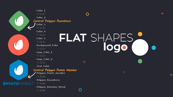 Flat Shapes Logo alt