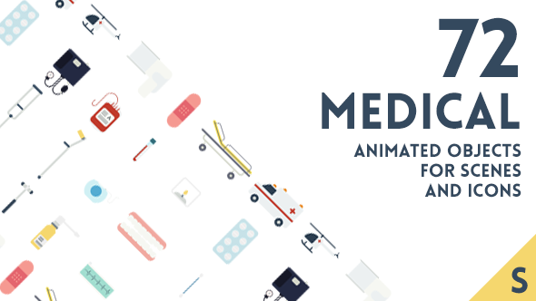 72 Animated Medical Elements