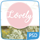 Lovely - Soft Pink Floral Photoshop - ThemeForest Item for Sale
