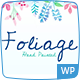Foliage Watercolor - Creative WordPress Theme - ThemeForest Item for Sale