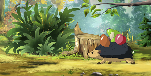 Hedgehog Returns Home with Food UHD alt