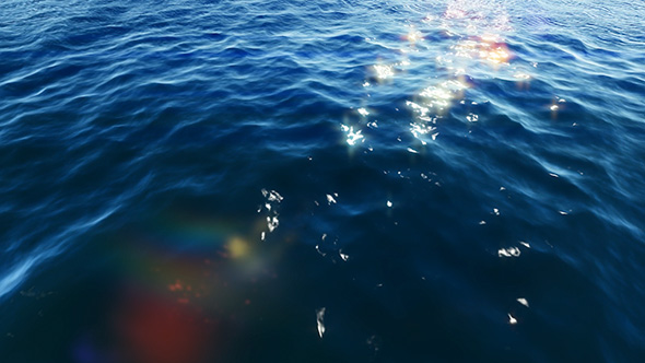 Sparkles On Ocean Waves
